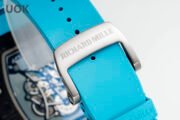 Best Replica RICHARD MILLE RM 55 – Swiss Movement Super Clone with Carbon Case & Blue Rubber Strap - Image 10