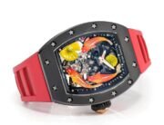 Replica Richard Mille RM S10 Koi Tourbillon Watch – Red Rubber Strap, AAA Quality - Image 3