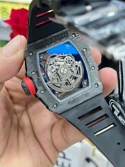 Best Richard Mille RM35-02 Carbon Fiber Skeleton Dial Swiss Replica Watch - Image 9