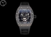 Best Richard Mille RM 052 Replica Black Carbon Fiber Case Watch – Men’s Luxury Watch With Skeleton Skull Dial - Image 2