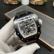 Richard Mille RM 11-03 Replica Black Ceramic Case with Black Rubber Strap | Skeleton Dial Watch For Men - Image 5