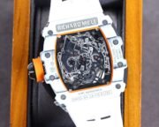 Replica Richard Mille RM50-03 Super Clone Chronograph Mechanical Watch - White Carbon Fiber Case - Image 7