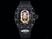 Replica Richard Mille RM052 Skull Tourbillon Super Clone Watch 43mm Swiss Skeleton Design - Image 2