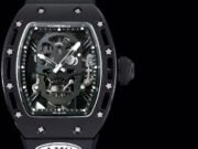 Swiss Richard Mille RM 052 Replica Watch – Skeleton Tourbillon, Skull Face, Black Rubber Strap, AAAAA Quality - Image 3