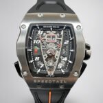 Luxury Best Richard Mille RM 40-01 Replica McLaren Speedtail – Water-Drop Case, Black Rubber Strap, Swiss Movement