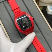 Replica Richard Mille RM 52-01 Skeleton Skull Dial Men's Watch – Swiss Movement, Red Carbon Case - Image 2