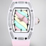 Swiss Replica Richard Mille RM 07-01 Bonbon Collection Pink Marshmallow – Diamond Ceramic Case, Ladies Luxury Watch