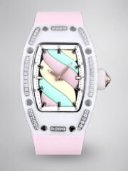Swiss Replica Richard Mille RM 07-01 Bonbon Collection Pink Marshmallow – Diamond Ceramic Case, Ladies Luxury Watch