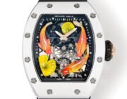 Replica Richard Mille RM S10 Koi Tourbillon Watch with Black Leather Strap - Image 5