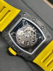 Swiss Replica Richard Mille RM 35-02 Watch For Men – Skeleton Dial, Yellow Rubber Strap, Luxury Sport Design - Image 9