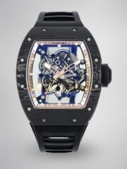 Richard Mille RM055 Skeleton Watch with Black Rubber Strap – Swiss Replica