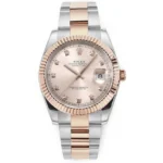 Rolex Datejust 41mm Two-Tone Rose Gold and Stainless Steel Watch with Diamond Dial