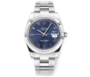 Rolex Datejust 41mm Watch – Blue Dial, Fluted Bezel, Stainless Steel