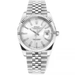 Rolex Datejust 41mm Silver Fluted Bezel Stainless Steel
