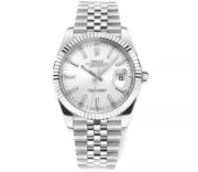 Rolex Datejust 41mm Silver Fluted Bezel Stainless Steel