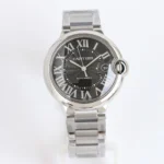 Cartier Ballon Bleu 40mm Steel Watch Black