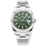 Rolex Datejust 41mm Green Fluted Bezel