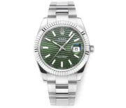 Rolex Datejust 41mm Green Fluted Bezel