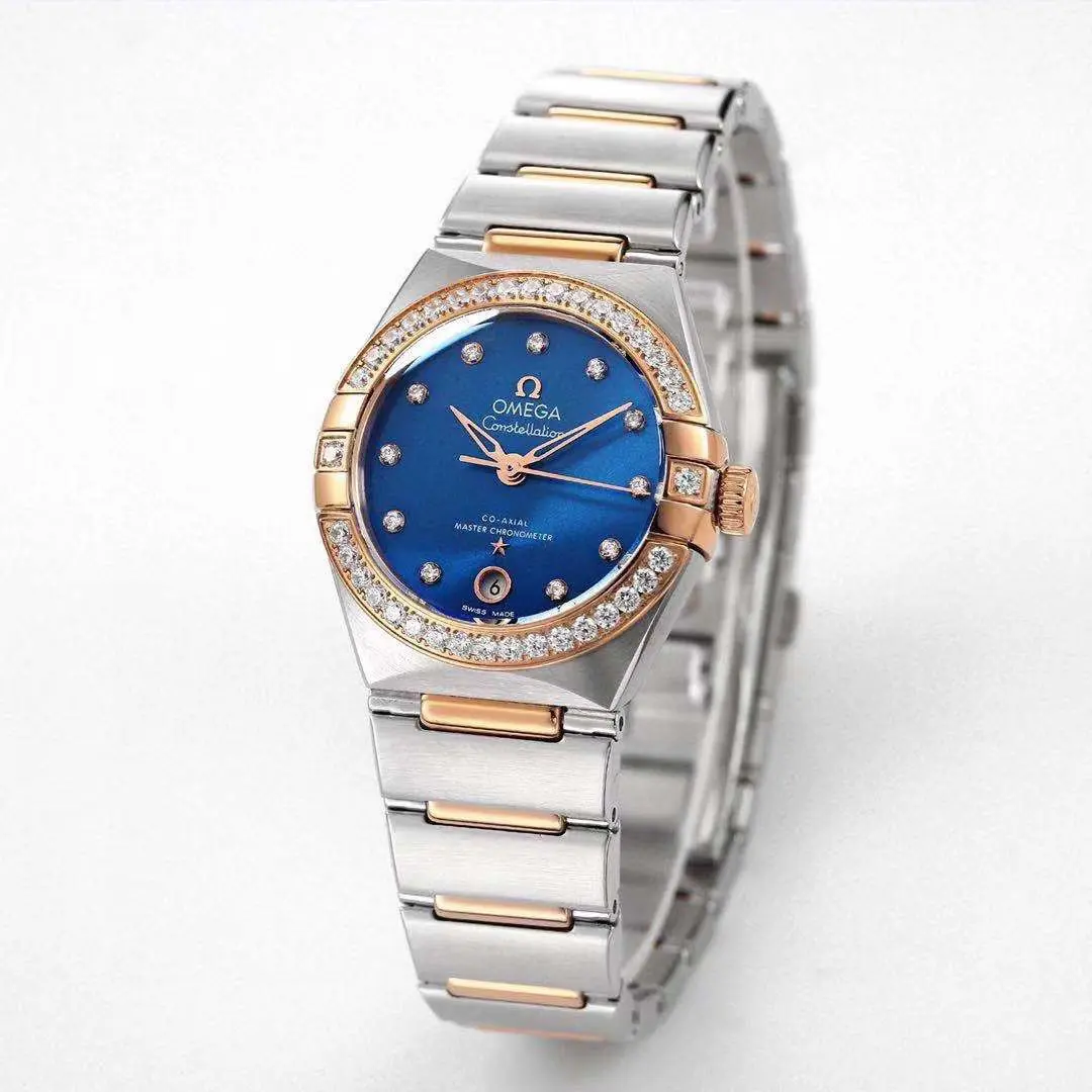 src_0-130.webp Omega Constellation 29mm Blue Dial Two-Tone - Image 1