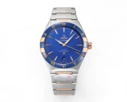 Omega Constellation Blue Dial Ceramic Watch