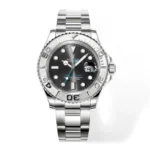 Rolex Yacht-Master 42 Stainless Steel Watch with Black Dial