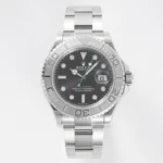 Rolex Yacht-Master 42mm Stainless Steel Watch with Black Dial and Oyster Bracelet