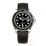 Rolex Yacht-Master 42mm – Black Dial, Stainless Steel Case, Black Rubber Strap by Official Store