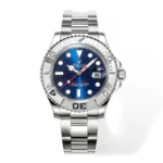 Rolex Yacht-Master 42mm Stainless Steel Watch with Blue Dial and Oyster Bracelet