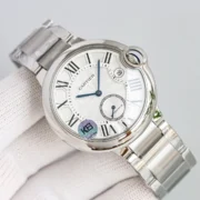 Cartier Ballon Bleu Mens Watch Silver - Image 3