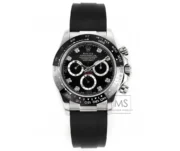 Rolex Daytona 4130 Black Dial Rubber Strap Men’s Chronograph