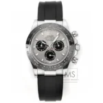 Rolex Daytona 4130 – Black Rubber Strap, Panda Dial, Ultra-Thin Case by Official Store