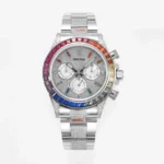 Rolex Daytona HB1 – Platinum Bezel, Stainless Steel Case, Automatic Mechanical Watches