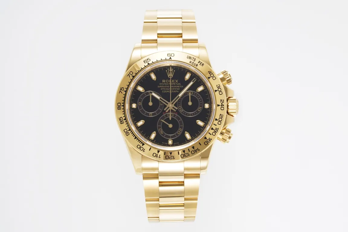 src_0-182.webp Rolex Daytona 4130 – Gold with Black Dial - Image 1