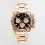 Rolex Daytona Rose Gold Black Dial Chronograph Watch – 60th Anniversary