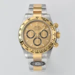 Rolex Daytona with Black Enamel Dial and Moissanite Stones