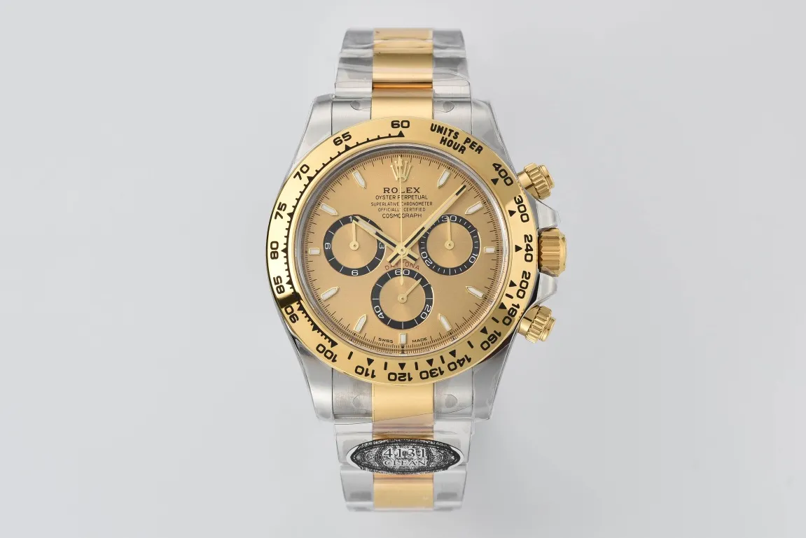src_0-199.webp Rolex Daytona with Black Enamel Dial and Moissanite Stones - Image 1