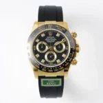Rolex Daytona – Gold & Black Rubber Strap