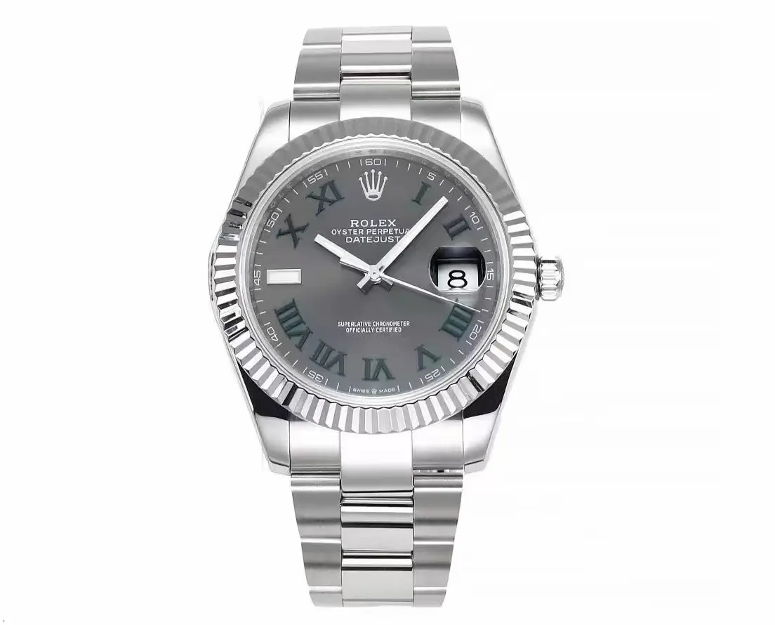 src_0-232.webp Rolex Datejust 41mm – Silver Stainless Steel with Grey Dial - Image 1