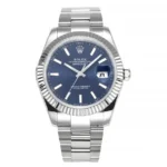 Rolex Datejust 41mm Blue Dial Stainless Steel Fluted Bezel with 3235 Movement