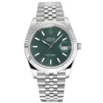 Rolex Datejust 41mm Green Dial Stainless Steel Jubilee Bracelet