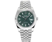 Rolex Datejust 41mm Green Dial Stainless Steel Jubilee Bracelet