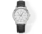 Vacheron Constantin Traditionnelle 83520/000R-9909 – Silver Dial, Black Leather Strap, Multi-Function Automatic Quality