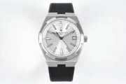 Vacheron Constantin Overseas – Silver Dial, Black Rubber Strap, 41mm Stainless Steel Case