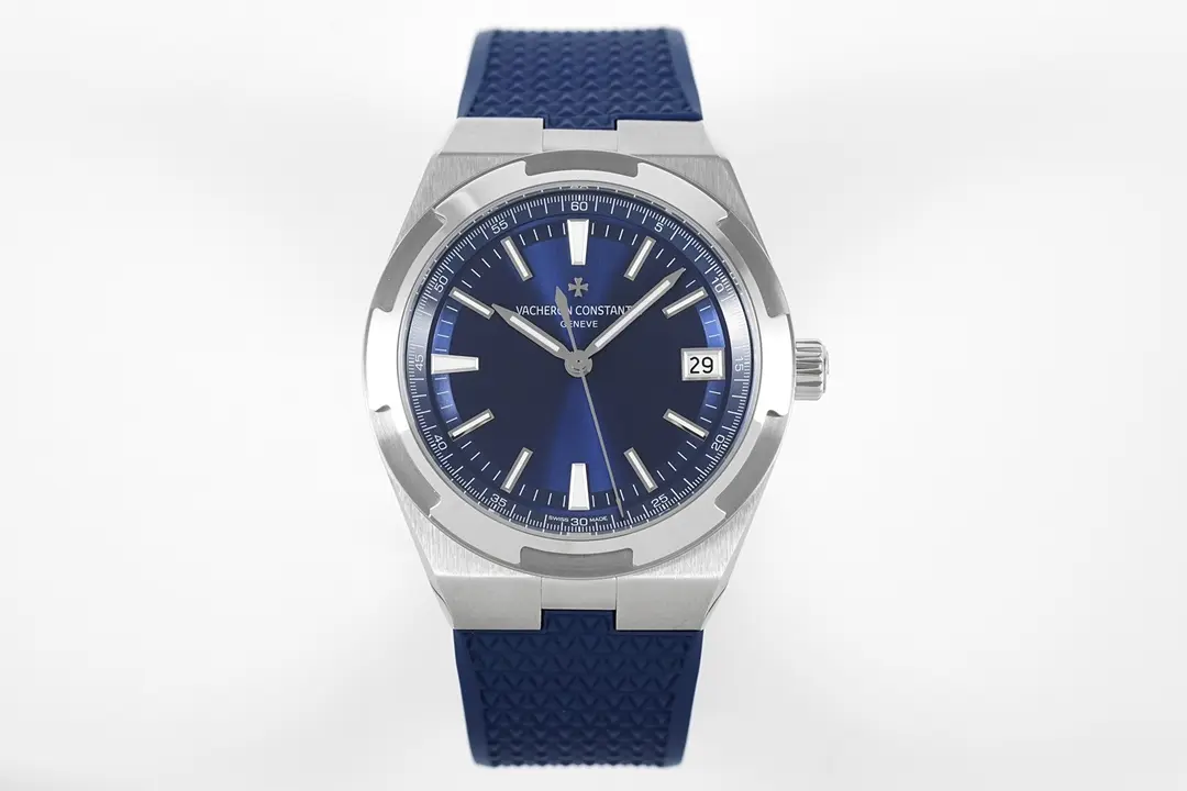 src_0-250.webp Vacheron Constantin Overseas Blue Dial Stainless Steel Watch with Interchangeable Rubber Strap – 41mm – Quality - Image 1