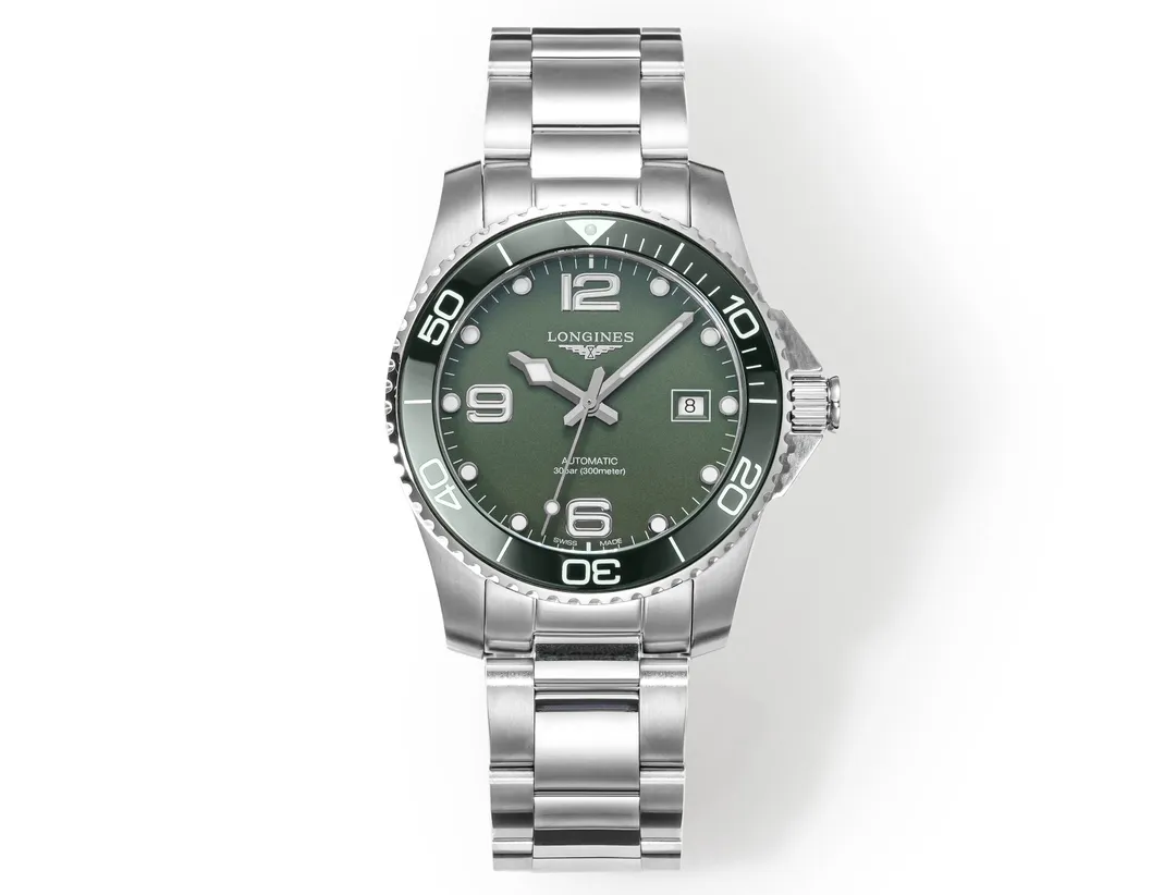 src_0-267.webp Longines Conquest Green Dial Steel Watch - Image 1