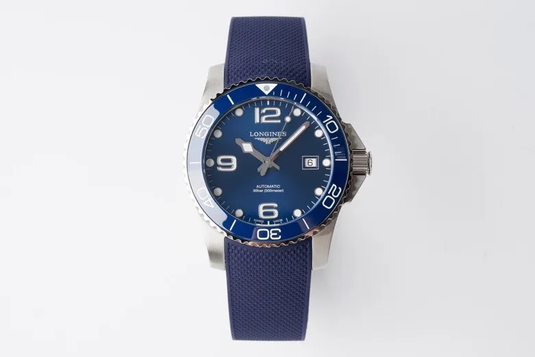 src_0-273.webp Longines Conquest Blue Dial Rubber Strap - Image 1