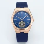 Vacheron Constantin Overseas Tourbillon – Rose Gold Case, Blue Dial, Rubber Strap