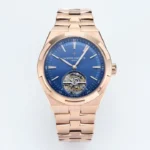 Vacheron Constantin Overseas Tourbillon – Rose Gold Case, Blue Dial, Steel Bracelet