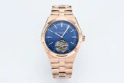 Vacheron Constantin Overseas Tourbillon – Rose Gold Case, Blue Dial, Steel Bracelet
