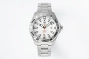 TAG Heuer Super Aquaracer – Silver Stainless Steel, White Dial, Formal Casual